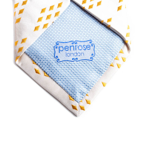 Penrose Tie Men Lemon Chiffon - Picture 5 of 5